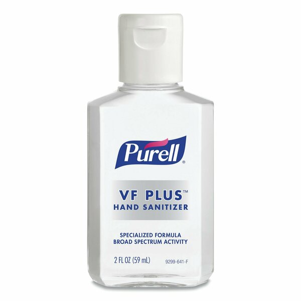Purell VF PLUS Hand Sanitizer Gel, 2 oz Flip-Cap Bottle, Fragrance-Free, 24PK 9299-24